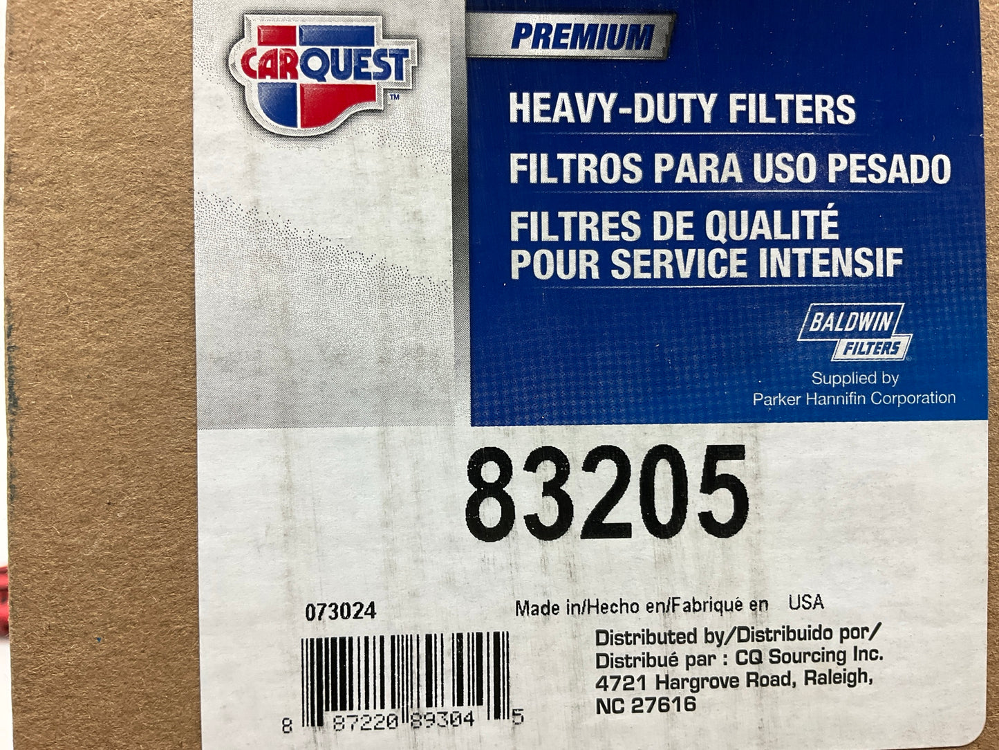 Carquest 83205 Air Filter - Replaces 49205, 135326205, LAF6205, AF26659, P505976