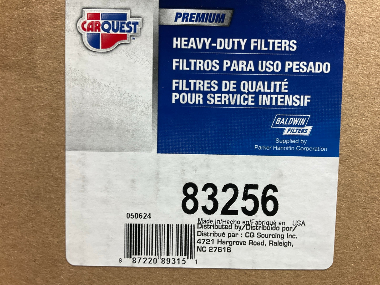 Carquest 83256 Air Filter Replaces 49256, 86994156, RS5591XP, 259288A1