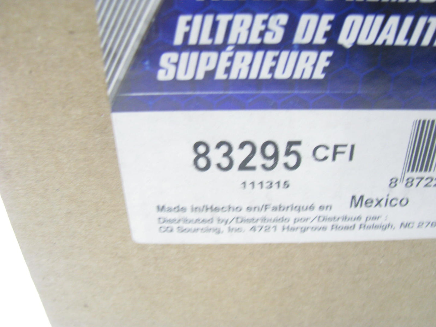 Carquest 83295 Air Filter For Dynapac Construction Rollers - 49295