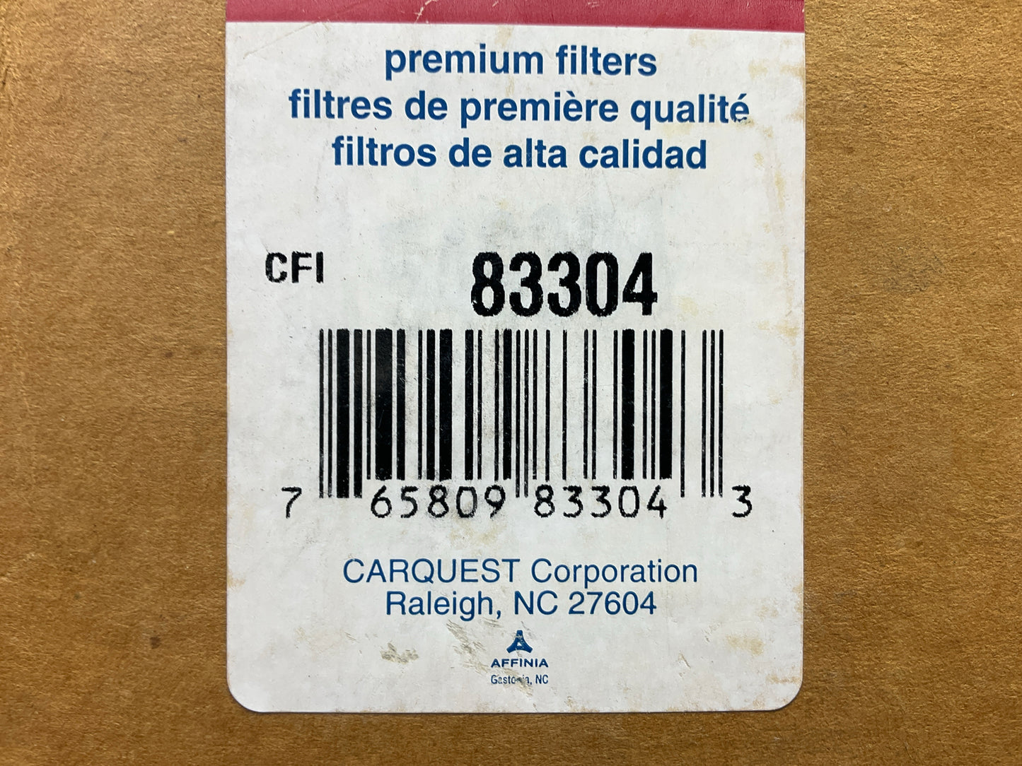 Carquest 83304 Air Filter Element Replaces Kohler 2808304