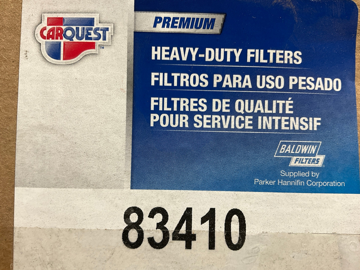 (2) Carquest 83410 Air Filter For Kubota Equipment - 49410