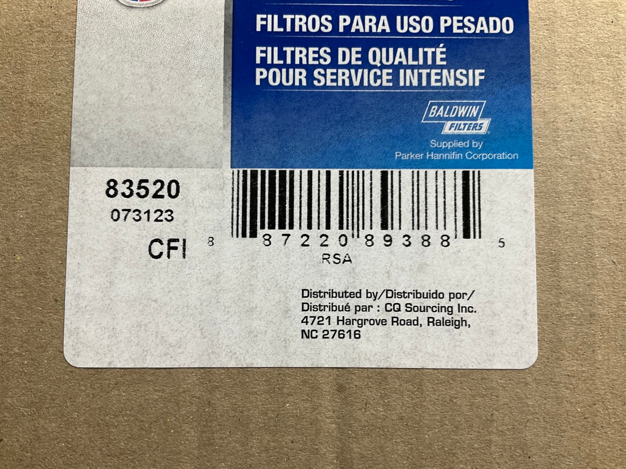 Carquest 83520 Air Filter - Replaces RE181915, 49520, PA5418, P547520, CF2420