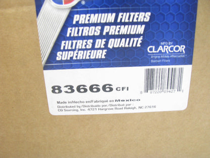 Carquest 83666 Air Filter Replaces 49666 CA10870 LAF6889 P608666 CA5514 3045632