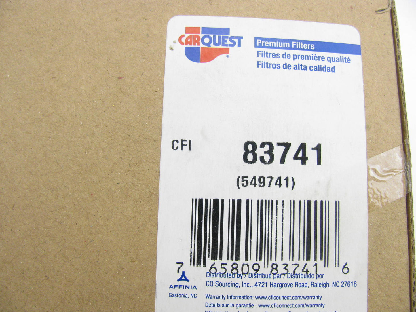 Carquest 83741 Air Filter For Volvo Articulated Hauler, Wheel Loader WIX 49741