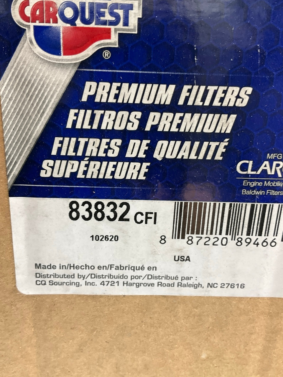 Carquest 83832 Air Filter - Replaces WIX 49832, BALDWIN RS5767, HASTINGS AF2470