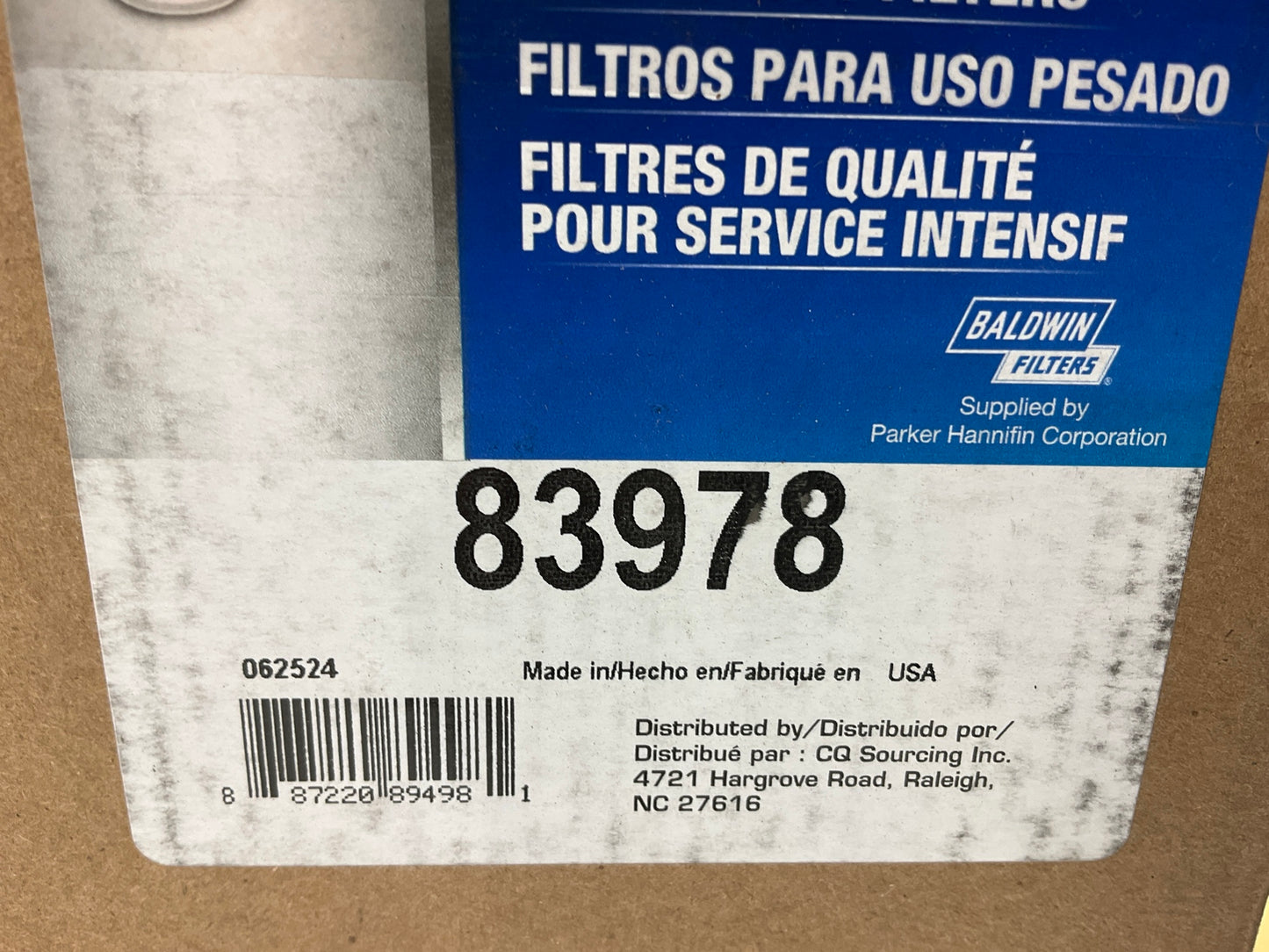 (2) Carquest 83978 Air Filter Replaces: 49978, LAF5771, K318182240, K318182241