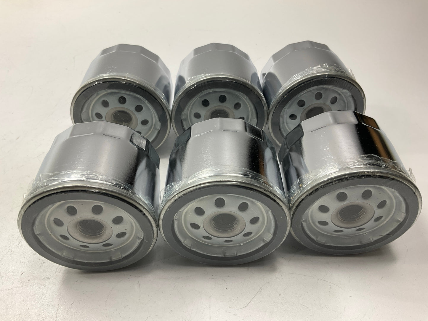 (6) Carquest 84013 Chrome Motorcycle Oil Filter Replaces 57013, 63782-80, PH6019