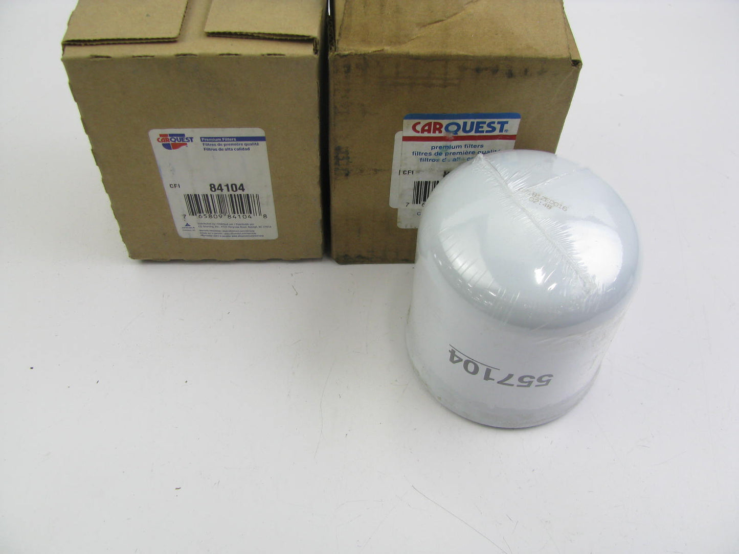 (2) Carquest 84104 Hydraulic Oil Filter For Clark Forklift Equipment - 57104