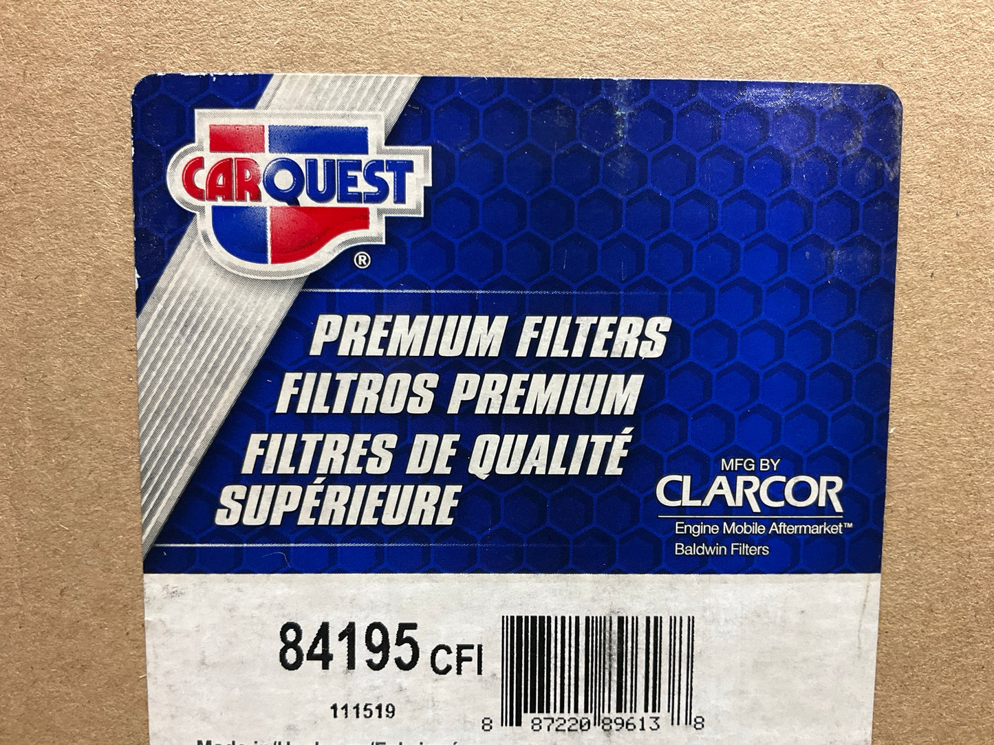 Carquest 84195 Hydraulic Filter Replaces 57195, PT98MPG, P550924, HF6339