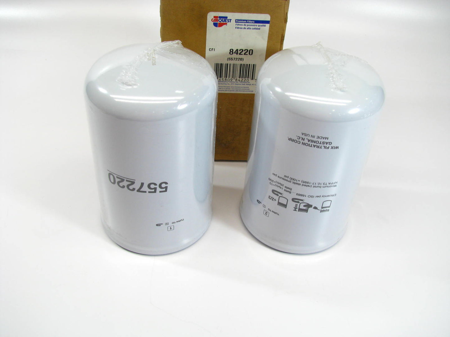 (2) Carquest 84220 Hydraulic Oil Filter Replaces 57220 LFH5074G HF7550 BT8439MPG