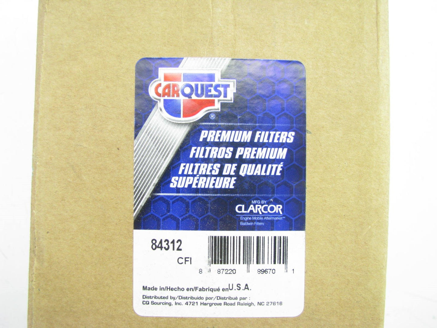 Carquest 84312 Oil Filter Replaces: 57312 L45526 7323 LP2017 LF632LF16166