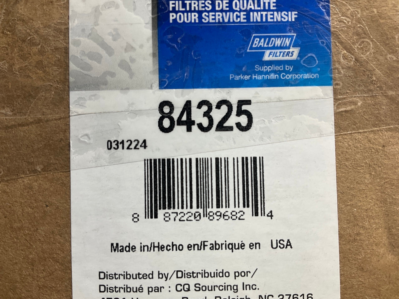 Carquest 84325 Engine Oil Filter Replaces PH11583 57325 B7378 LF17475 P550920
