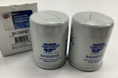 (2) Carquest 84356HD Oil Filter - Replaces PH5343, LF3537, MD135737, 51356 57356