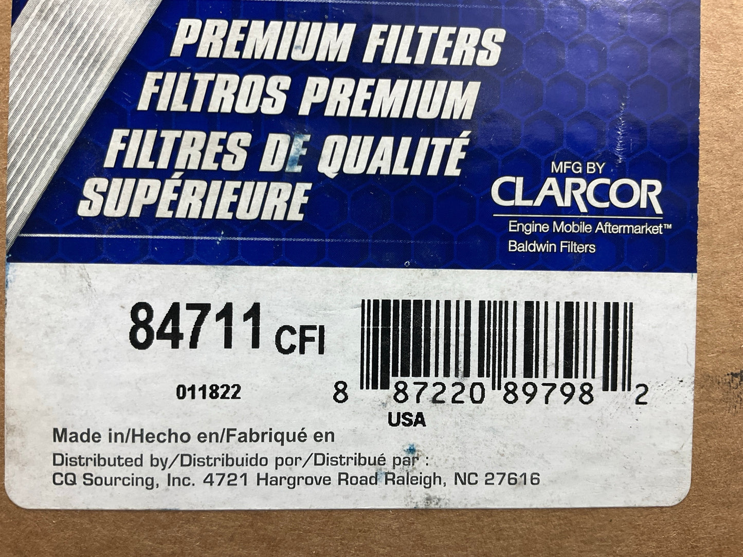 Carquest 84711 Oil Lube Filter Cartridge - Replaces 57711, LFR83754, P550451