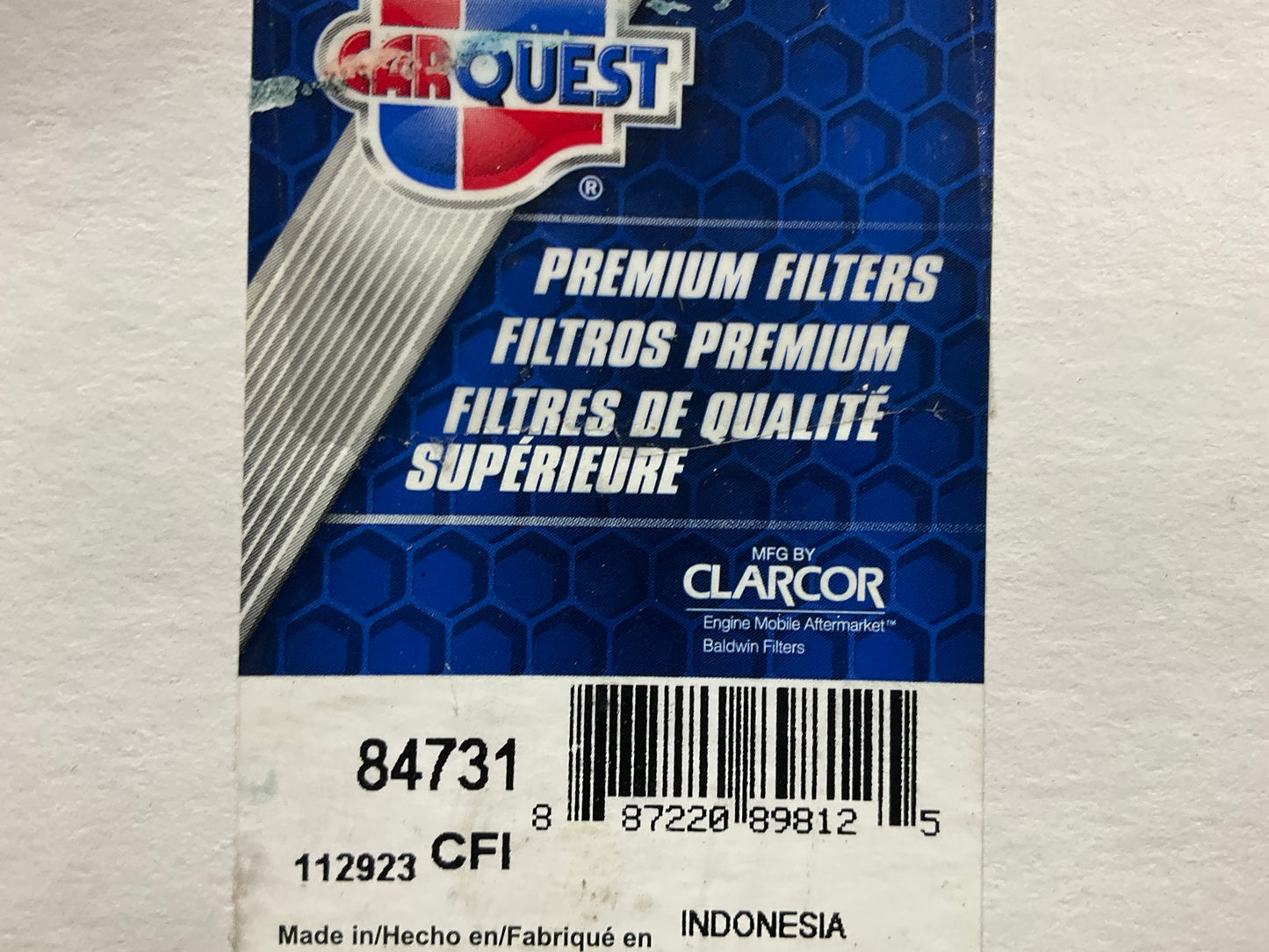 Carquest 84731 Engine Oil Filter Replaces Mahindra # 2031600000, Wix # 57731