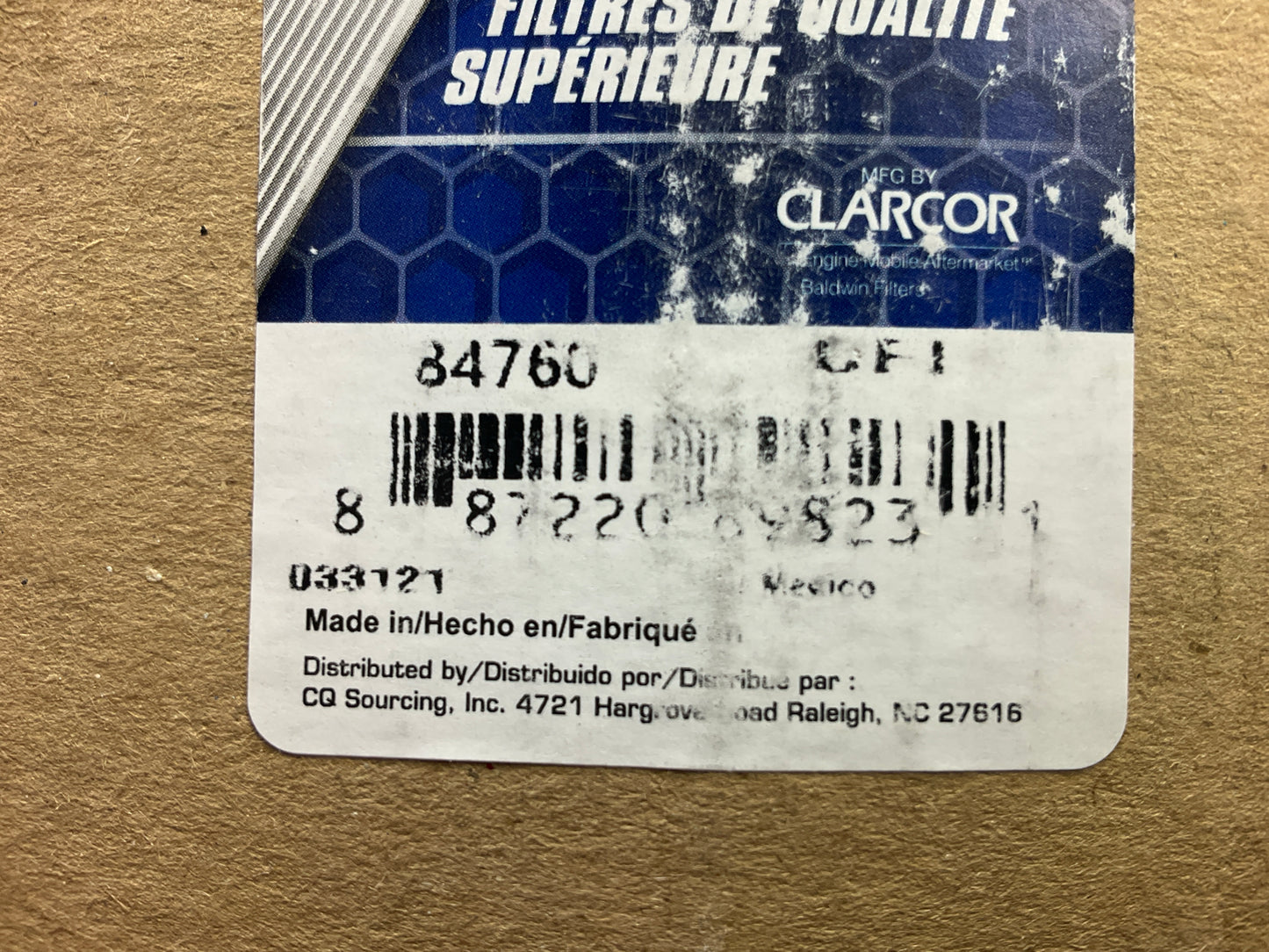 Carquest 84760 Hydraulic Filter - Replaces 57760, BT8503MPG, HF29000, 86016760