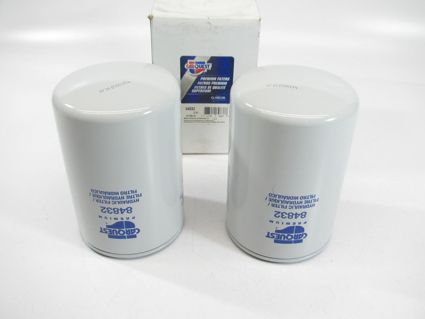 (2) Carquest 84832 Hydraulic Oil Filter For Sullair Compressors - 57832
