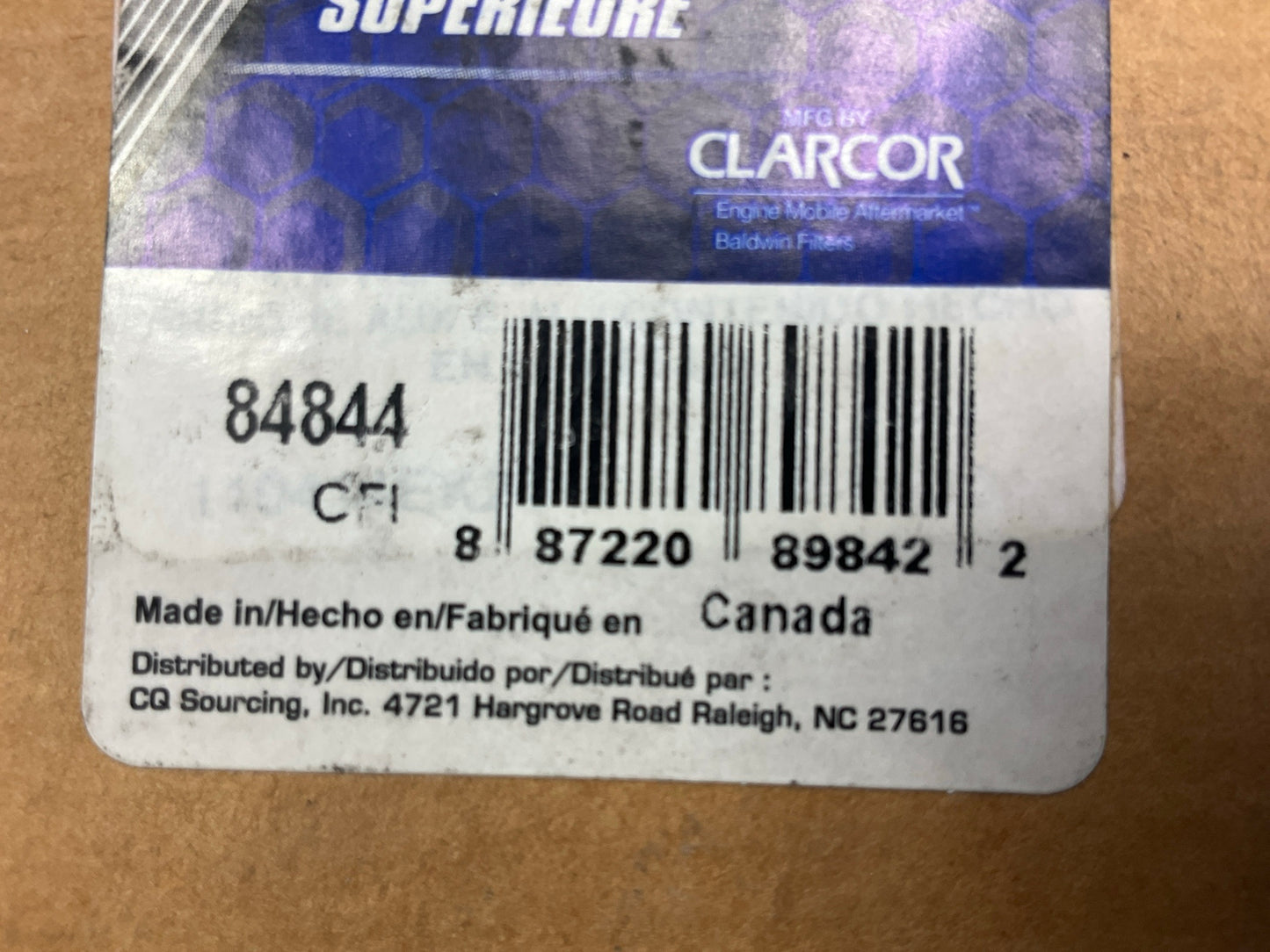 Carquest 84844 Hydraulic Filter Replaces D95A25TAV 57844 D650T25AV 925784