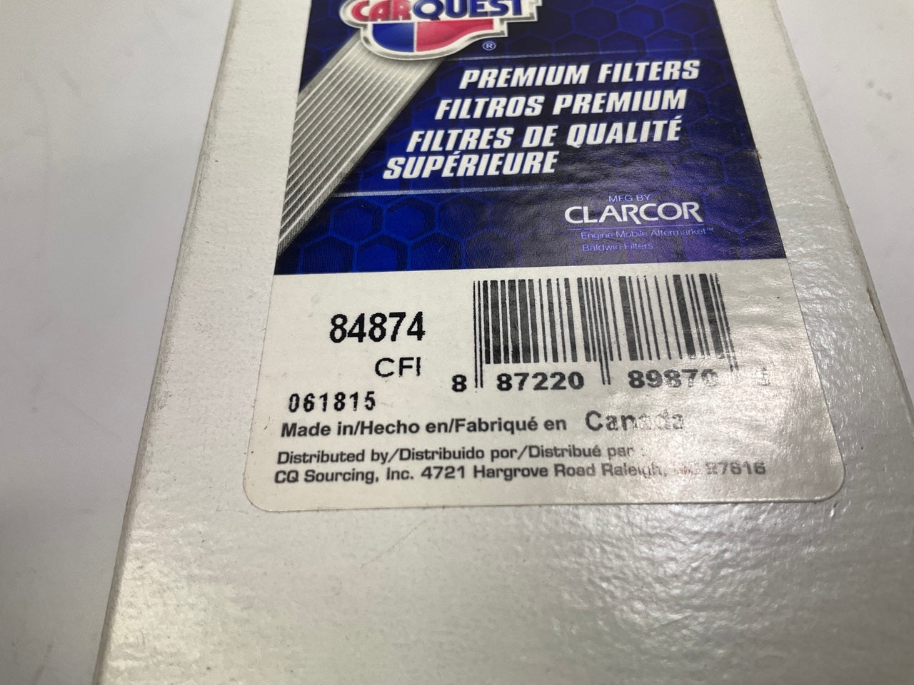 Carquest 84874 Hydraulic Filter For Hydac, Replaces MF0419776, 57874