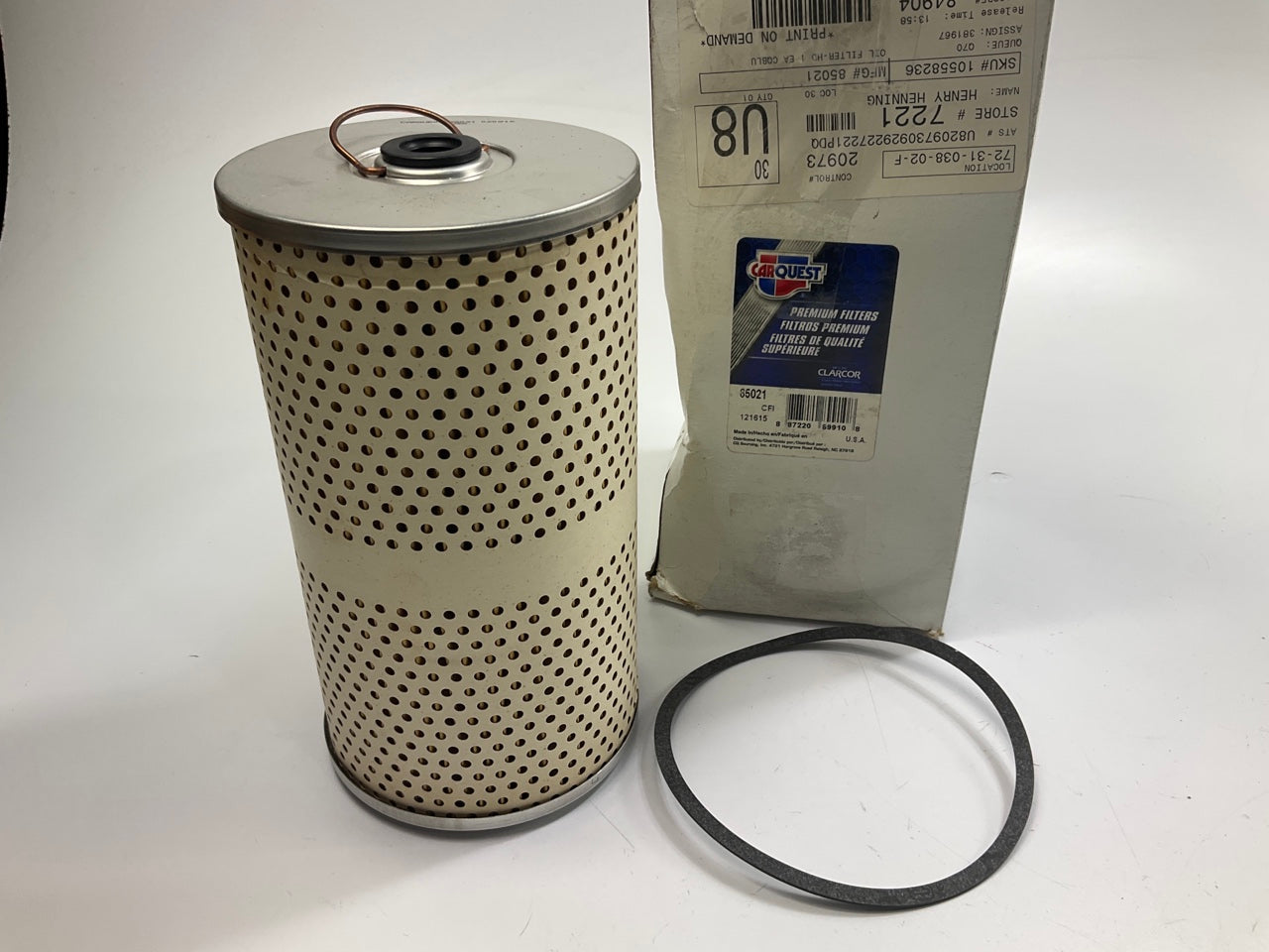 Carquest 85021 Engine Oil Filter -  51021 51503 P42 85021 P550117 LF572 LF103