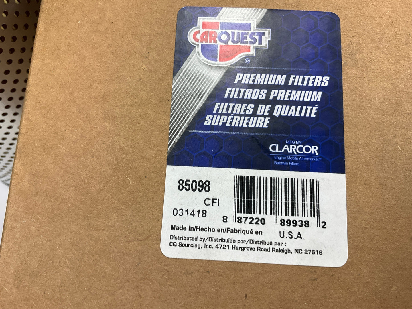 Carquest 85098 Hydraulic Filter - Replaces 51098, PT538, P551190, C7209, HF6024