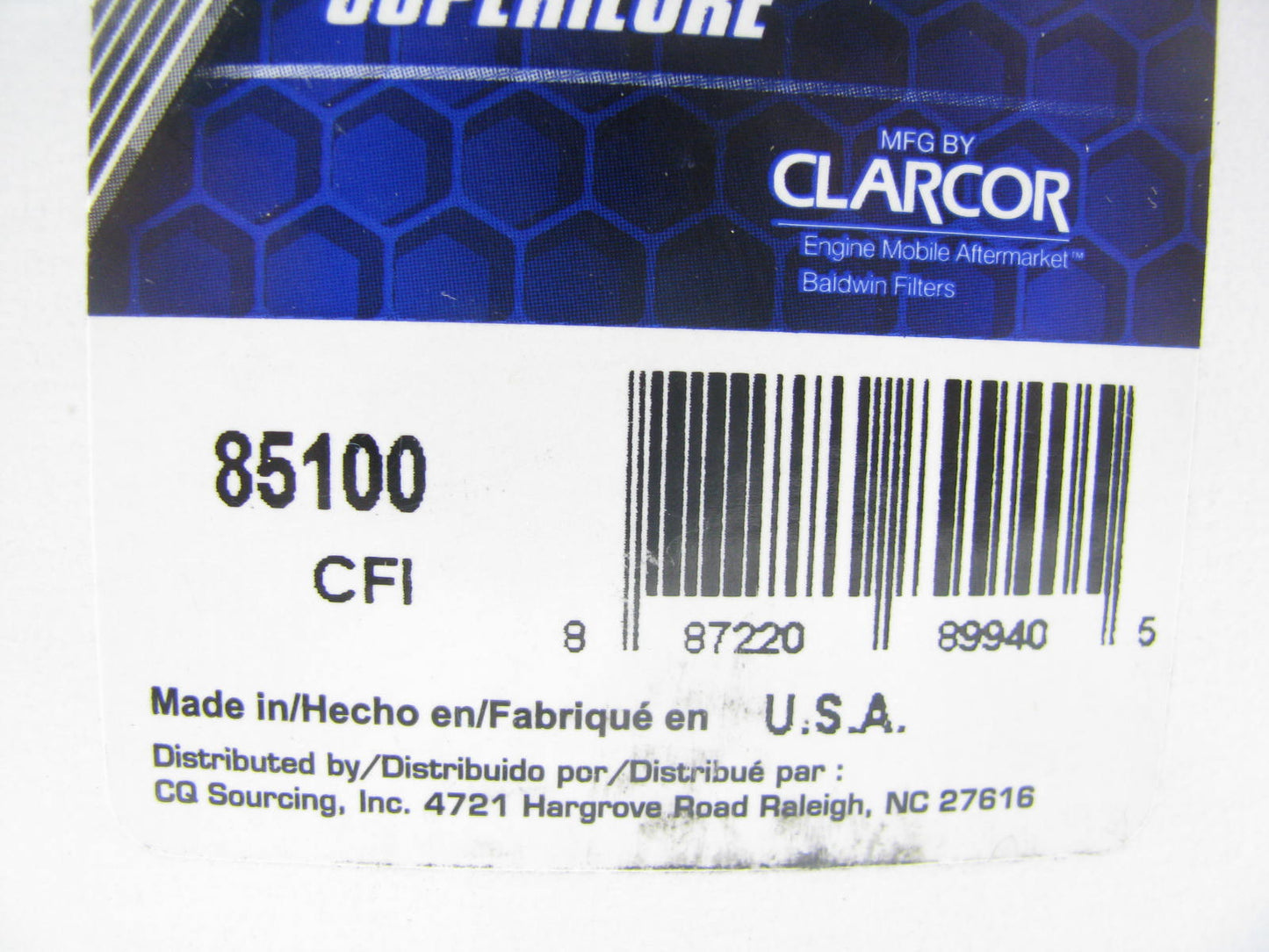 Carquest 85100 Oil Filter Replaces C4P 51284 L20051 LP2211 LF373 LF3358 P550171