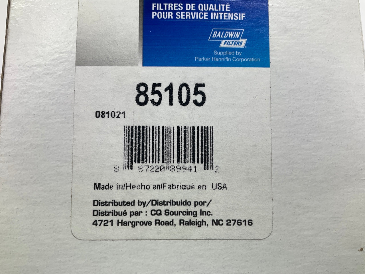 Carquest 85105 Oil Filter Replaces C252 51105 L30017 LFP156 HF931 LF592