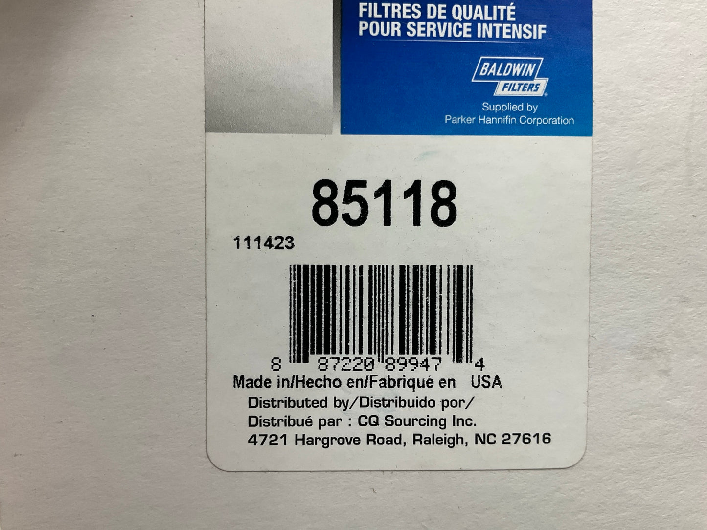 Carquest 85118 Full-Flow Lube Element Oil Filter Replaces 51118, PT152, CH125PL