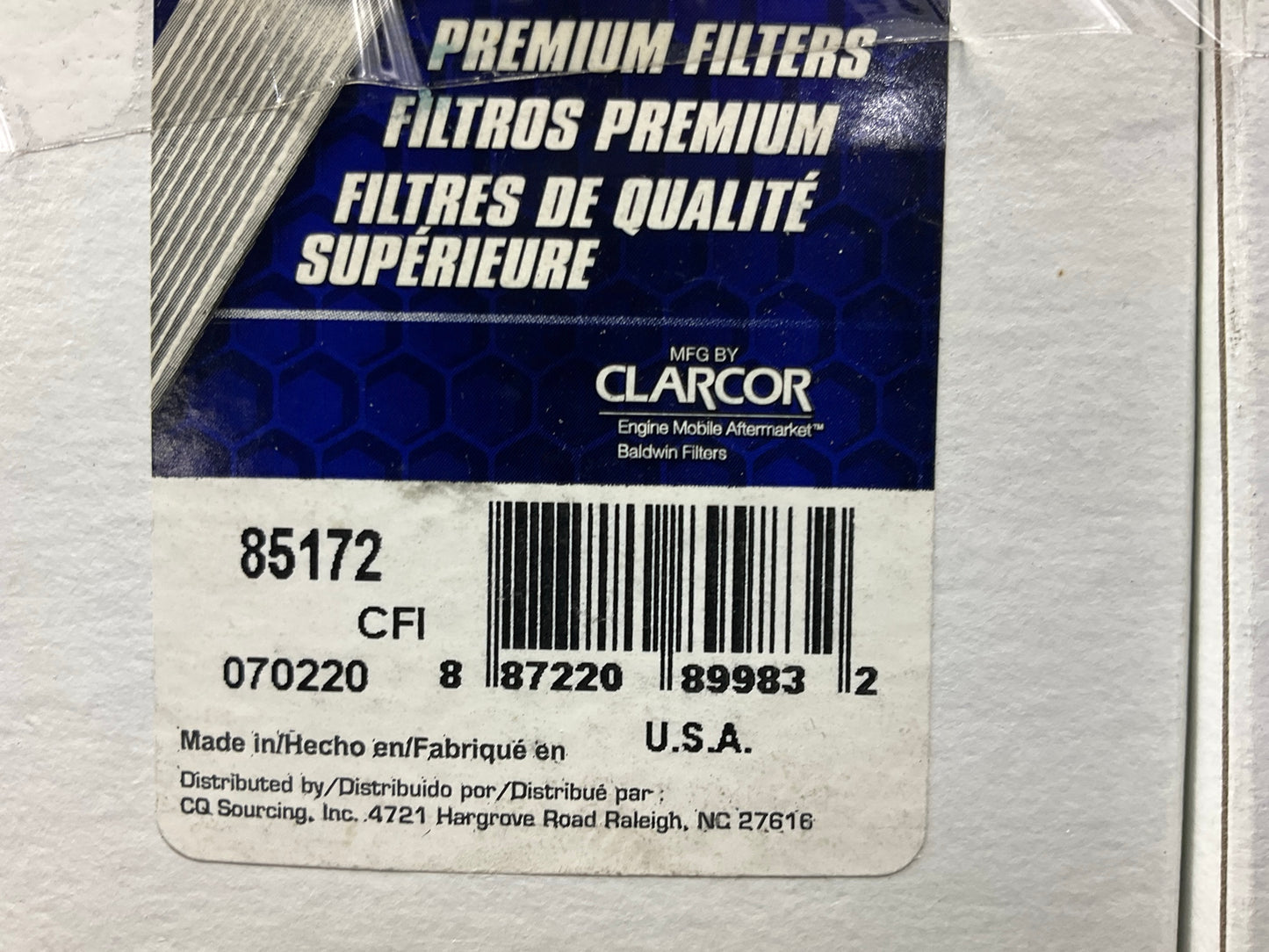(2) Carquest 85172 Fuel Filter Replaces 51172 L30010 P127 LF618 P550186 PT71