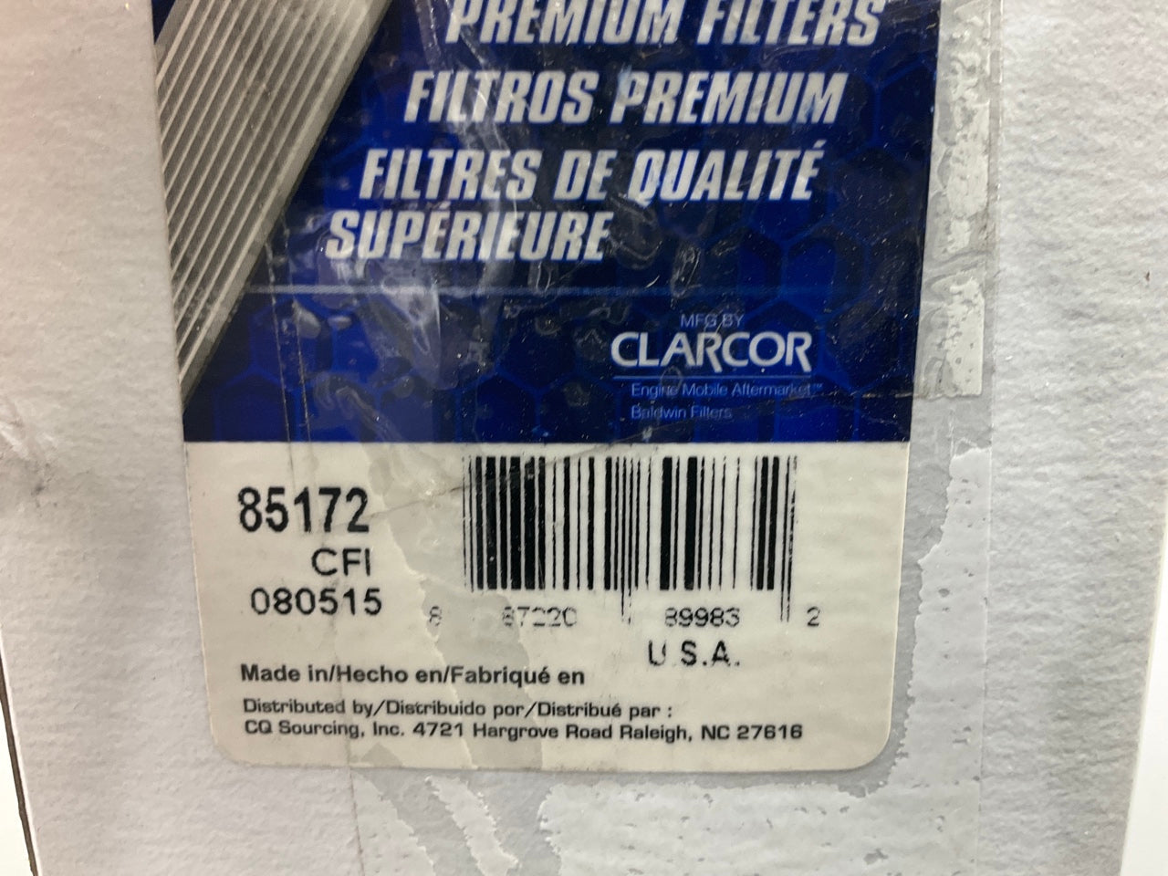 Carquest 85172 Fuel Filter Replaces 51172 L30010 P127 LF618 P550186 PT71