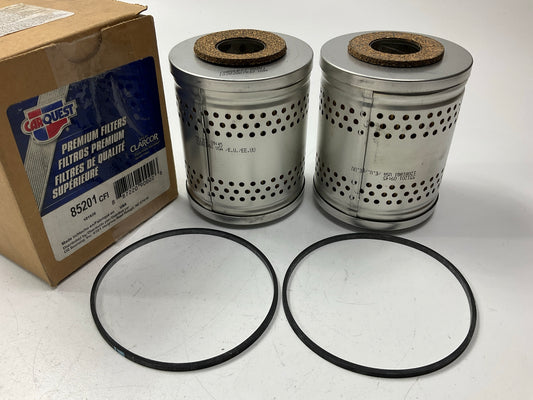 (2) Carquest 85201 Cartridge Lube Metal Canister Filter Replaces 51201, 3000082