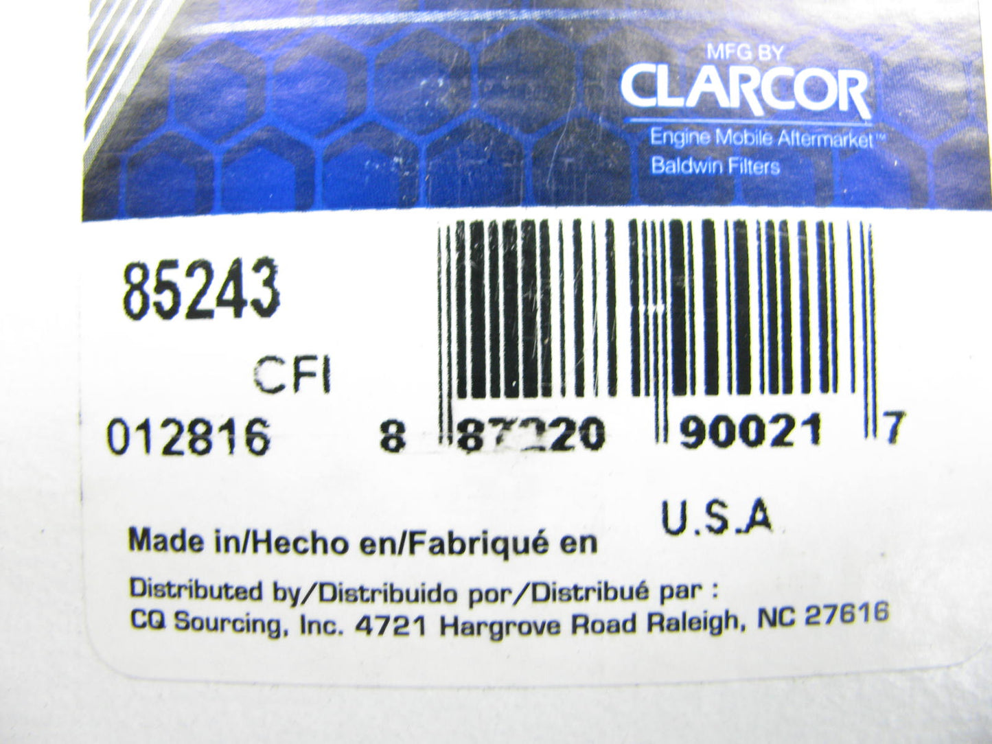 (2) Carquest 85243 Oil Filter Replaces F1284 BT112 92243 FP20 152499 FF196J
