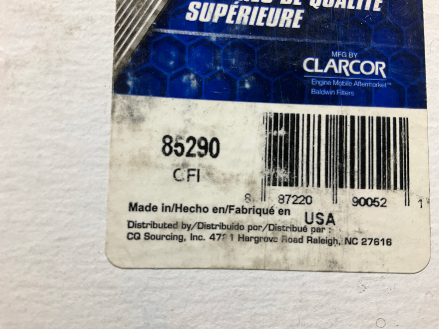 Carquest 85290 Hydraulic Oil Filter Replaces: 51290 H55177 1290 LFH8595 HF935