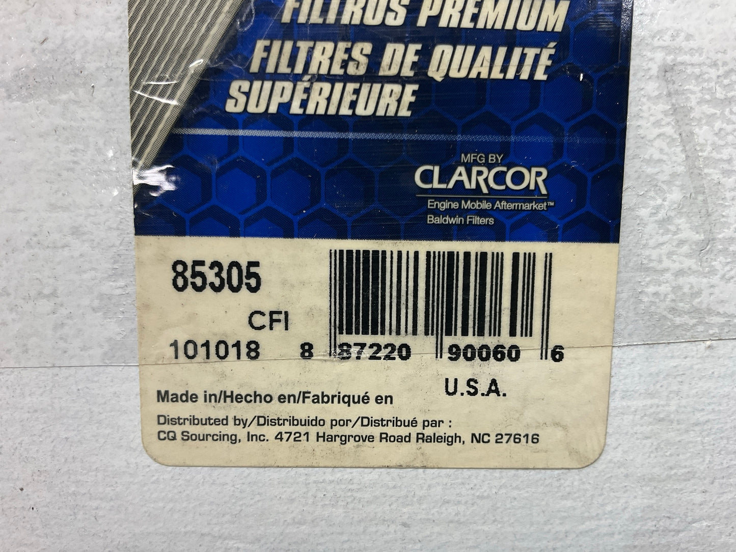Carquest 85305 Cartridge Lube Metal Canister Filter Replaces Wix 51305