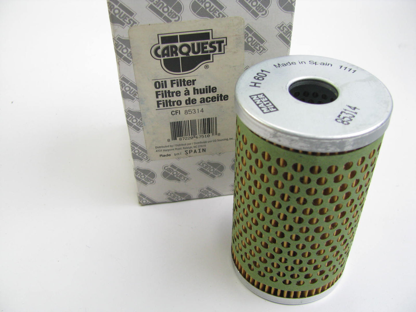 Carquest 85314 Oil Filter Replaces 51314 C8246 57131 H15918 LF372 HF6162 P550309