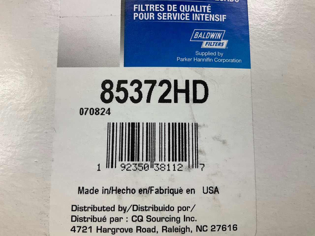 (2) Carquest 85372HD Heavy Duty Engine Oil Filters