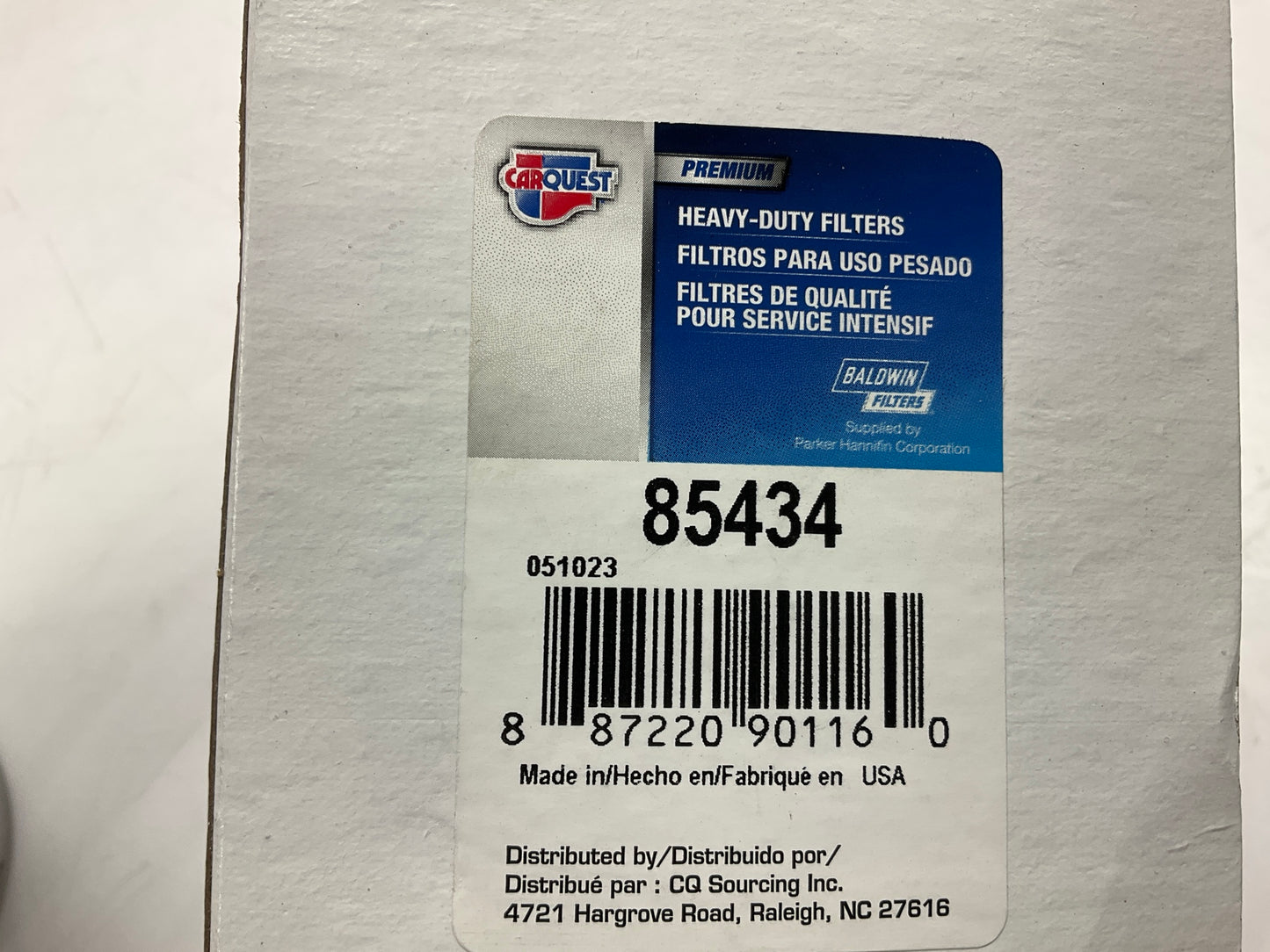 Carquest 85434 Hydraulic Oil Filter Replaces C1682 51434 LP2854 HF758 HF7339