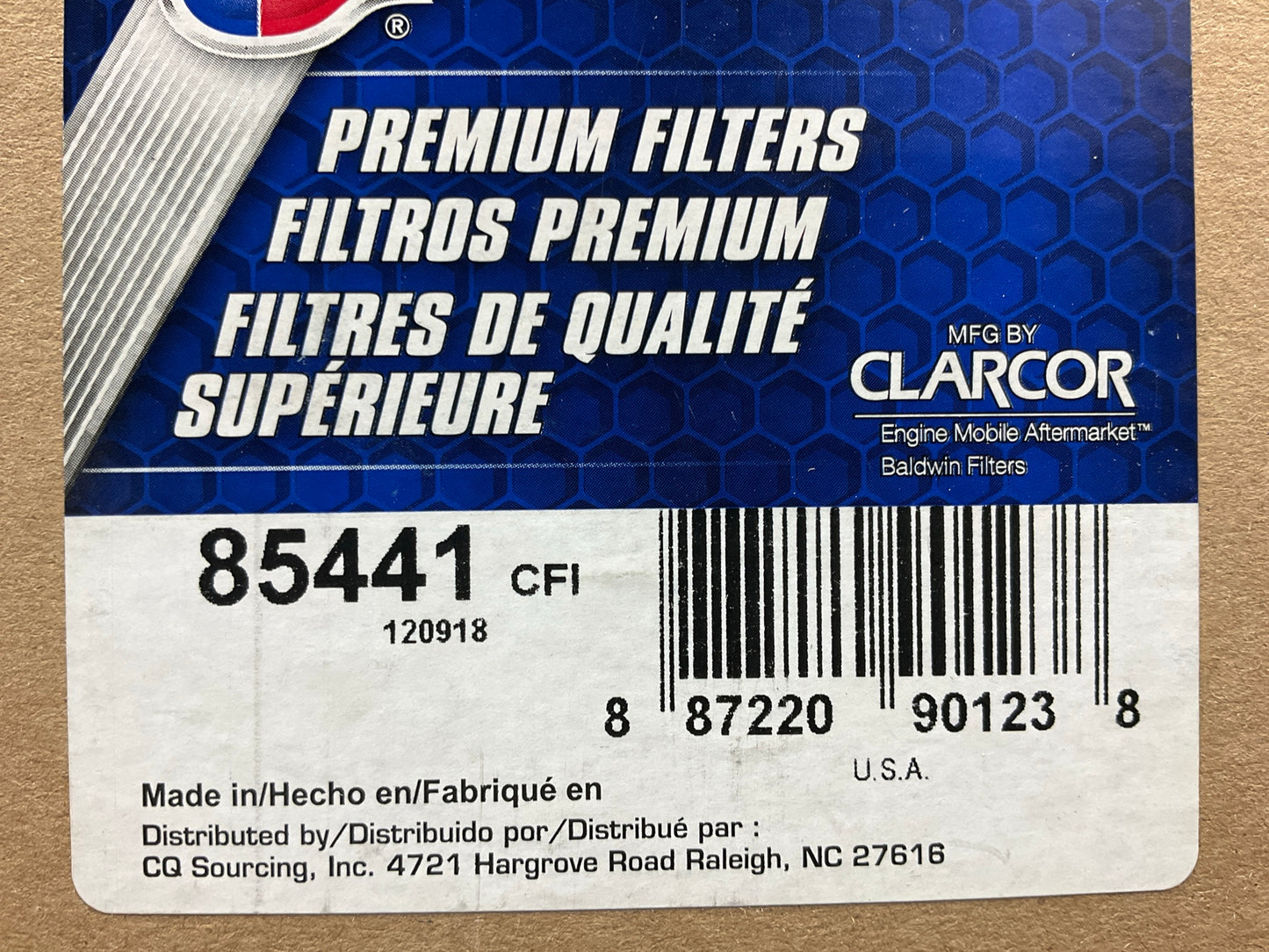 Carquest 85441 Hydraulic Filter For Komatsu, Samsung HF6102, HF6101, 51441