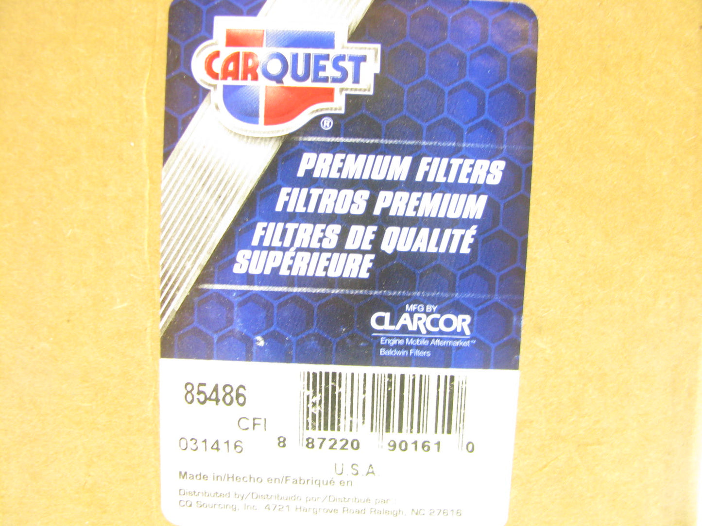 Carquest 85486 Hydraulic Oil Filter Replaces P6888 51486 LFH4431 HF871 P569401
