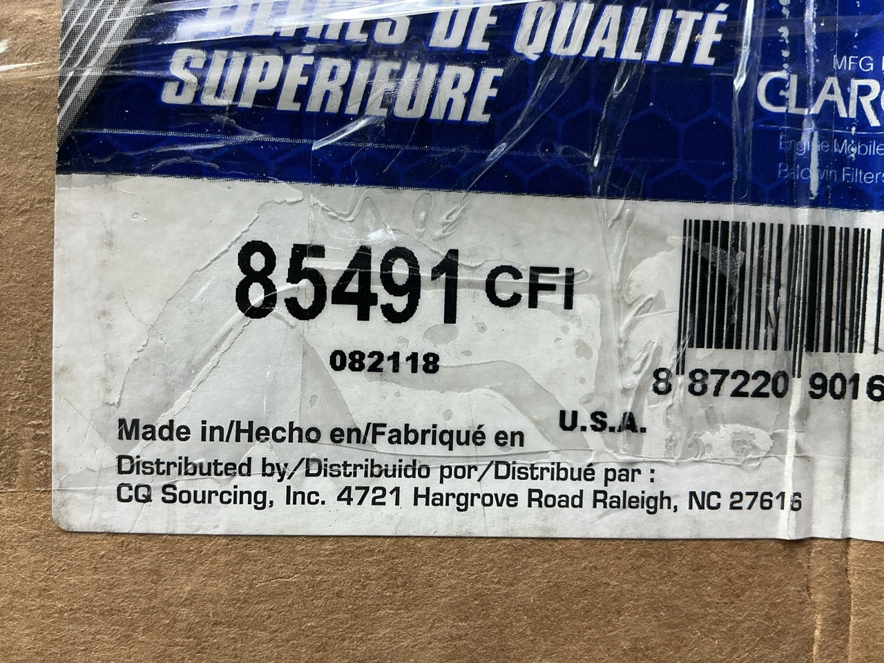 (2) Carquest 85491 Hydraulic Filter Replaces 156-0214, 121-9868, LFH4472, 51491