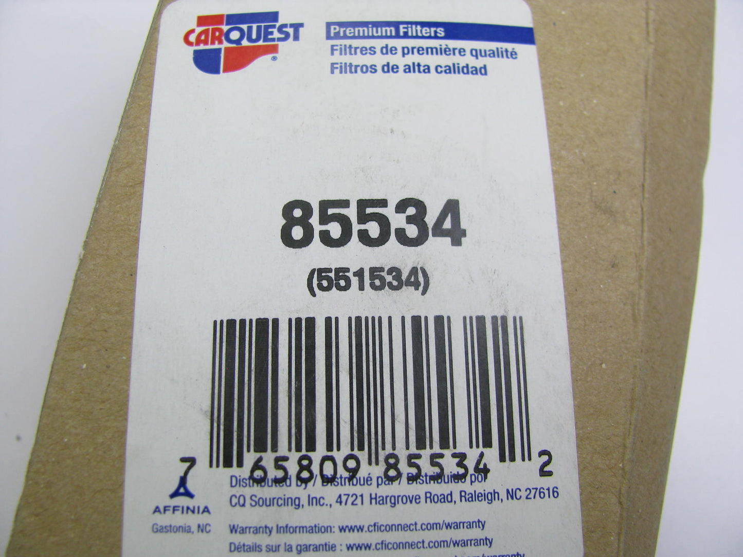 Carquest 85534 Hydraulic Oil Filter Replaces C7035 51534 LFH4211 HF6090 HF795