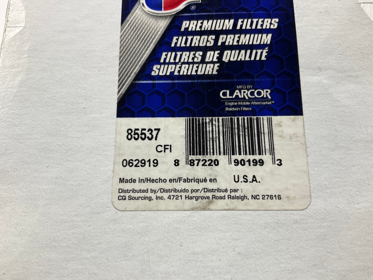 Carquest 85537 Hydraulic Oil Filter Replaces C6989 51537 H65226 LH4939 LF218