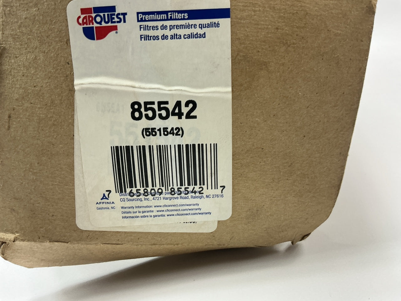 Carquest 85542 Hydraulic Filter Replaces 51542 LF221 CH6642 P165234 PF1121