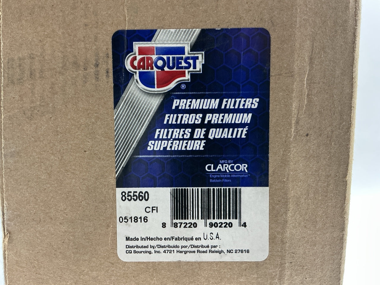 Carquest 85560 Hydraulic Filter Replaces 51560 HF855 HF6475 P166267 WGH6475