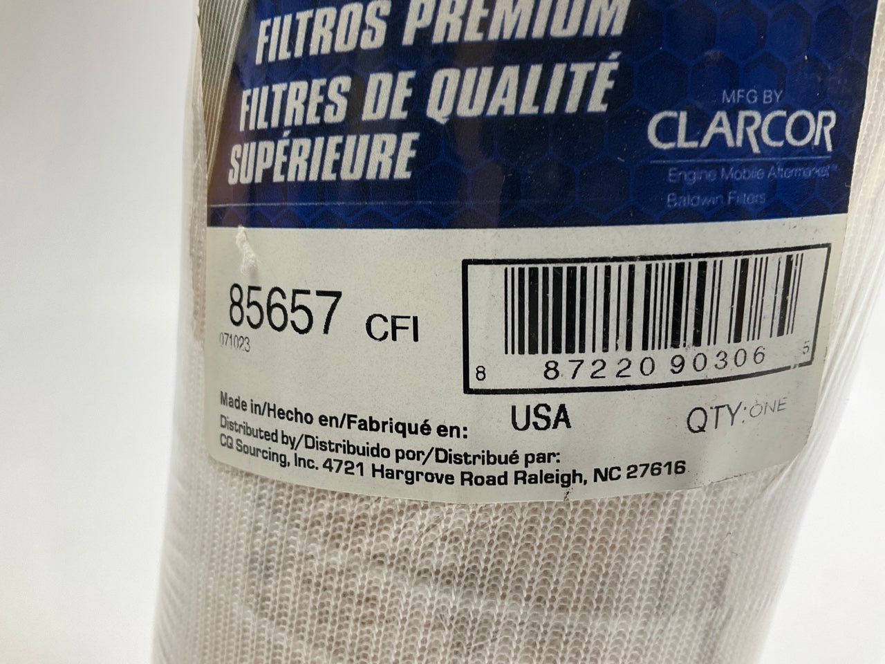 Carquest 85657 Sock Oil Filter Replaces 51657 L60137 L16560 LF815 C64 LF617