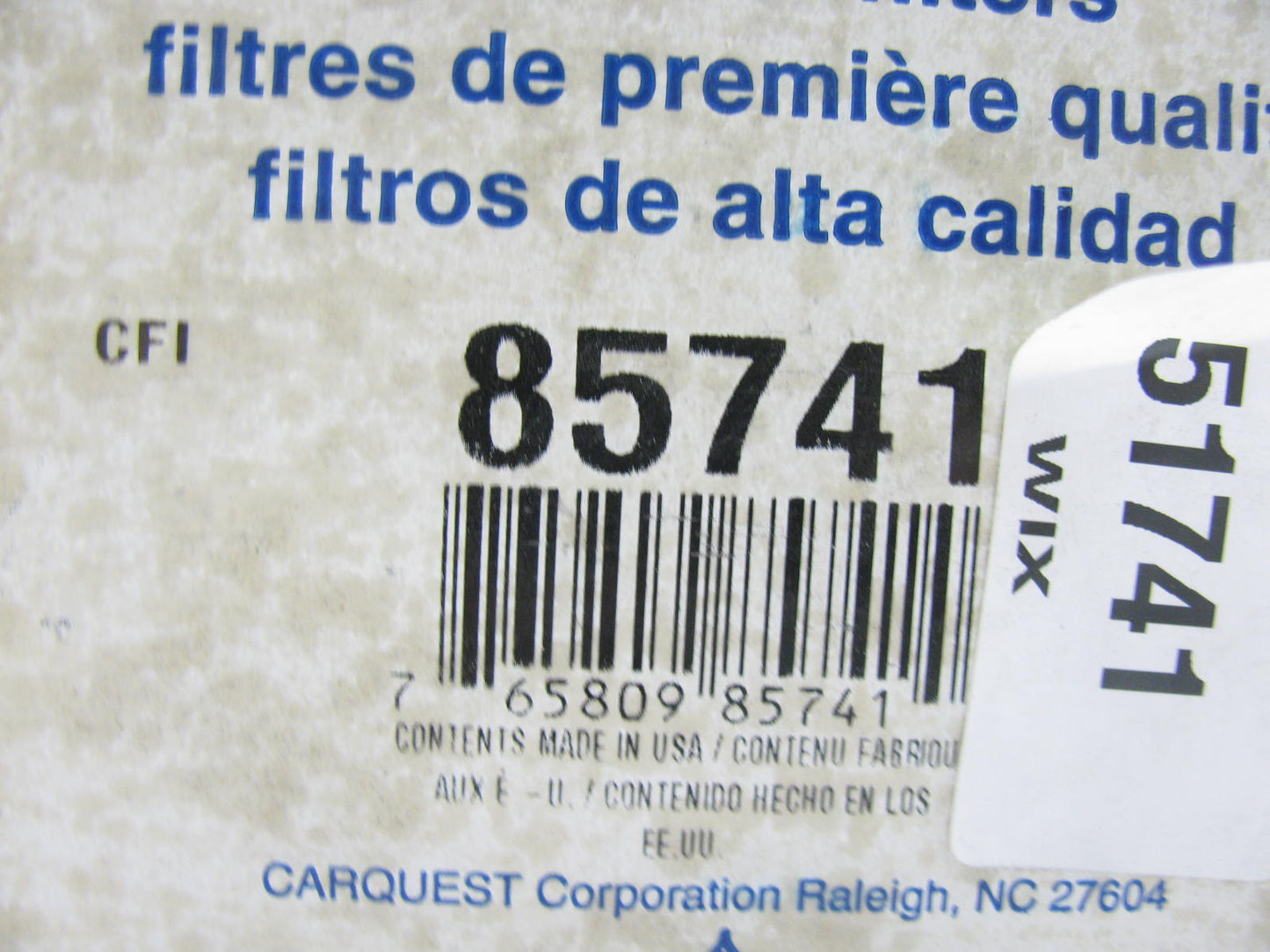 Carquest 85741 Engine Oil Filter Replaces HPH6349AFP 51748 L54519 LK80C 51741
