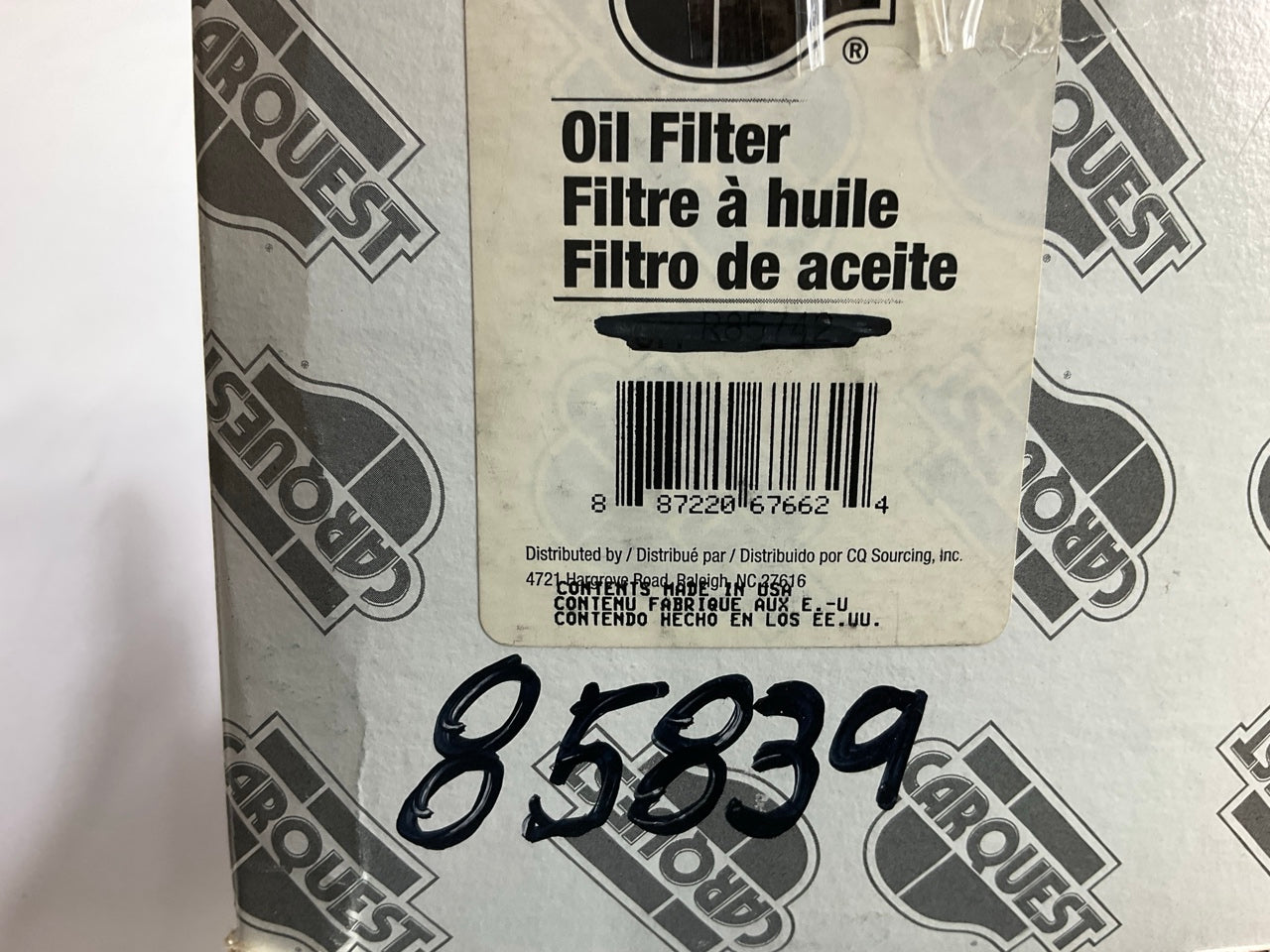 Carquest 85839 Engine Oil Filter