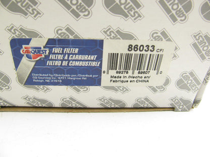 Carquest 86033 Fuel Filter Replaces G15 33270 F21111 FG8 GF4 GF3 FF5079