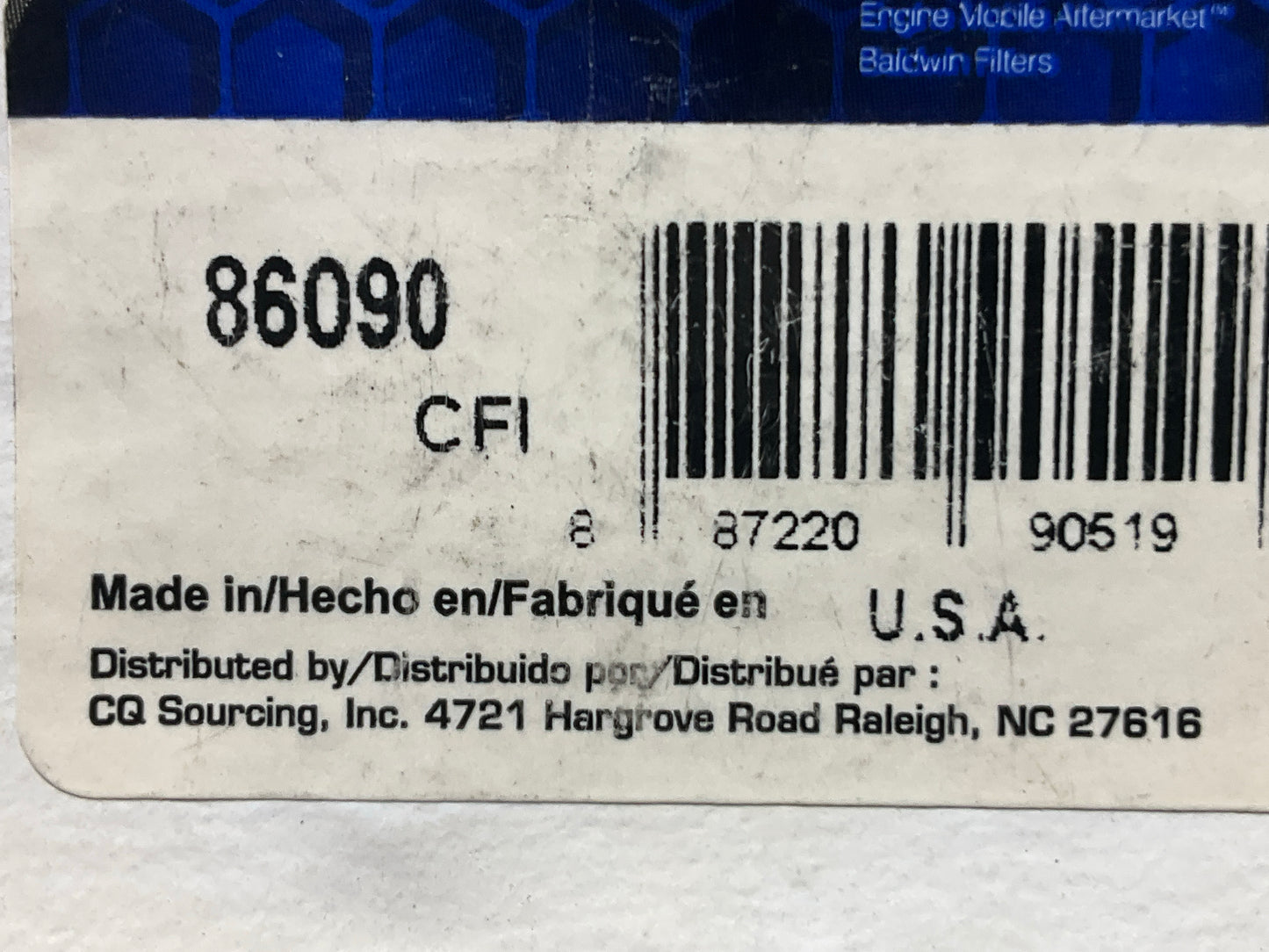 Carquest 86090 Fuel Filter For Mack Truck Replaces Wix 33090 P923