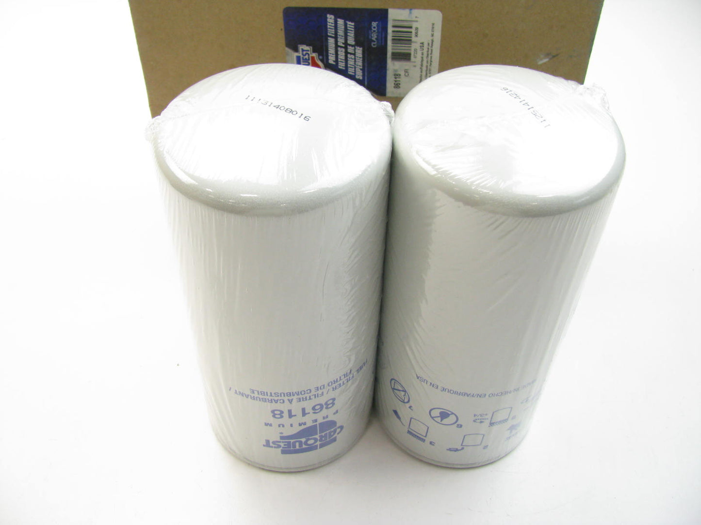(2) Carquest 86118 Fuel Filter Replaces P1146G 33118 F60096 LK97D FF992 FF5207